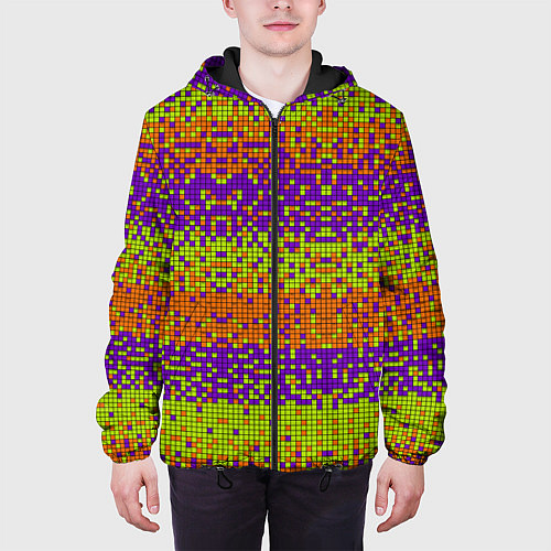 Мужская куртка Magic pixel / 3D-Черный – фото 3