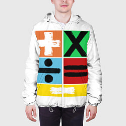Куртка с капюшоном мужская Эд Ширан математическая эра, цвет: 3D-белый — фото 2
