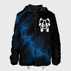 Куртка с капюшоном мужская Deftones звуковая волна, цвет: 3D-черный