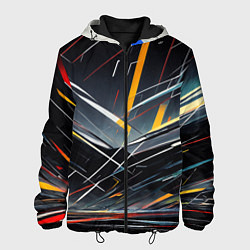 Куртка с капюшоном мужская Безграничные трещины, цвет: 3D-черный