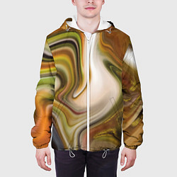 Куртка с капюшоном мужская Mood waves, цвет: 3D-белый — фото 2