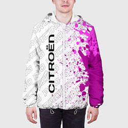 Куртка с капюшоном мужская Citroen pro racing: по-вертикали, цвет: 3D-белый — фото 2