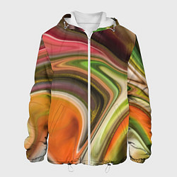 Куртка с капюшоном мужская Waves colors, цвет: 3D-белый
