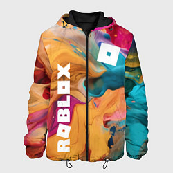 Куртка с капюшоном мужская Roblox Logo Color, цвет: 3D-черный