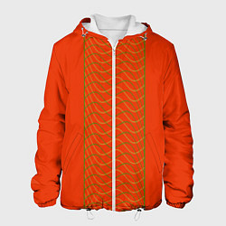 Куртка с капюшоном мужская Сицилийский апельсин, цвет: 3D-белый