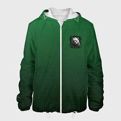 Куртка с капюшоном мужская Победоносный медведь, цвет: 3D-белый