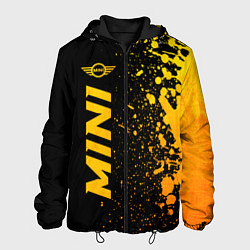 Куртка с капюшоном мужская Mini - gold gradient: по-вертикали, цвет: 3D-черный