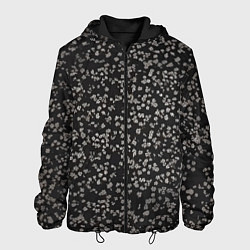 Куртка с капюшоном мужская Цветочки вишни, цвет: 3D-черный