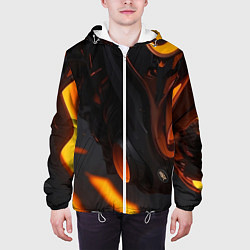 Куртка с капюшоном мужская Киберорёл, цвет: 3D-белый — фото 2