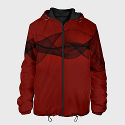 Куртка с капюшоном мужская Абстракция спираль, цвет: 3D-черный