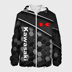Куртка с капюшоном мужская Kawasaki - технологическая, цвет: 3D-белый