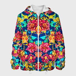 Мужская куртка Зеркальный цветочный паттерн - мода