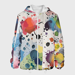 Мужская куртка Colorful blots - vogue - abstraction