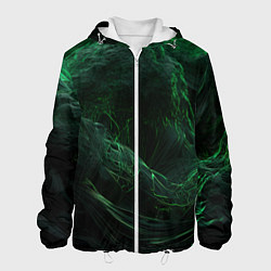 Мужская куртка Темно зеленая абстракция