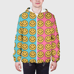 Куртка с капюшоном мужская Smiley, цвет: 3D-белый — фото 2