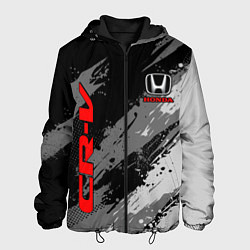 Куртка с капюшоном мужская Honda cr-v - Монохром, цвет: 3D-черный