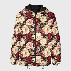Мужская куртка Винтажные цветы паттерн