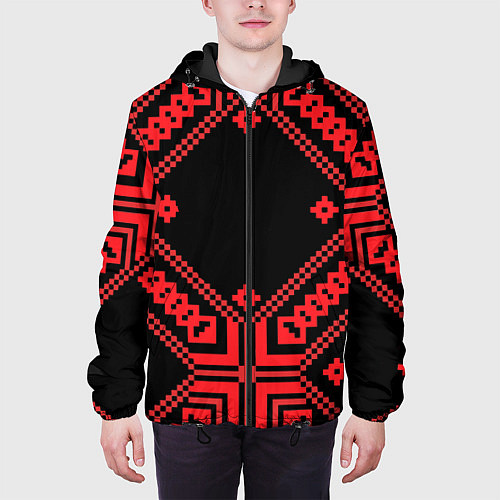 Мужская куртка Национальный черный / 3D-Черный – фото 3
