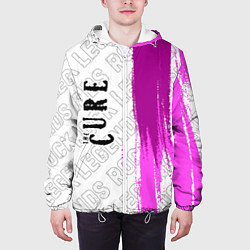 Куртка с капюшоном мужская The Cure rock legends: по-вертикали, цвет: 3D-белый — фото 2