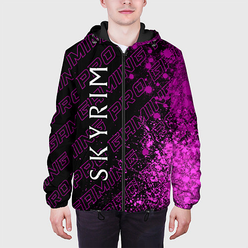 Мужская куртка Skyrim pro gaming: по-вертикали / 3D-Черный – фото 3
