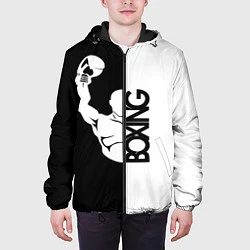 Куртка с капюшоном мужская Boxing - чемпион, цвет: 3D-черный — фото 2
