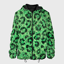 Мужская куртка Зелёный леопард паттерн