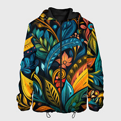 Мужская куртка Растительный узор в бразильском стиле