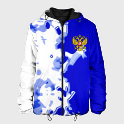 Куртка с капюшоном мужская Россия спортивная коллекция 2023, цвет: 3D-черный