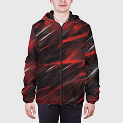 Куртка с капюшоном мужская Красный шторм, цвет: 3D-черный — фото 2