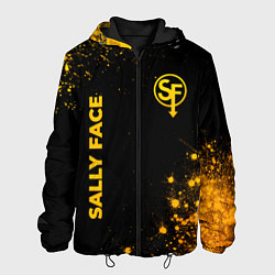 Куртка с капюшоном мужская Sally Face - gold gradient вертикально, цвет: 3D-черный