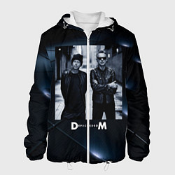 Куртка с капюшоном мужская Depeche Mode - Мартин и Дэйв, цвет: 3D-белый