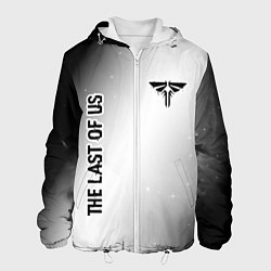 Куртка с капюшоном мужская The Last Of Us glitch на светлом фоне вертикально, цвет: 3D-белый
