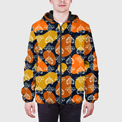 Куртка с капюшоном мужская Волшебные мотыльки, цвет: 3D-черный — фото 2