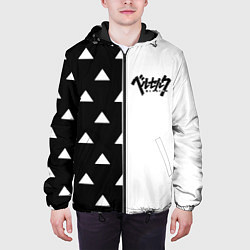Куртка с капюшоном мужская Berserk triangle anime, цвет: 3D-черный — фото 2