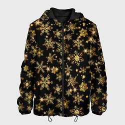 Мужская куртка Россыпи золотых снежинок
