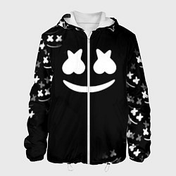 Куртка с капюшоном мужская Marshmello black collection, цвет: 3D-белый