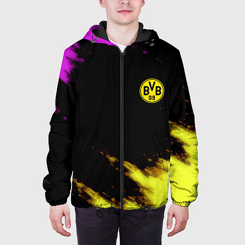 Мужская куртка Borussia Dortmund sport / 3D-Черный – фото 3