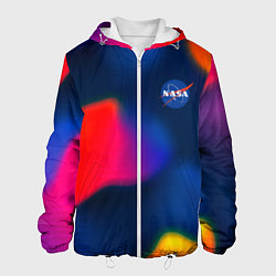 Куртка с капюшоном мужская Nasa gradient sportcolor, цвет: 3D-белый