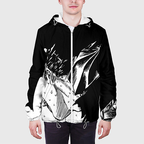 Мужская куртка Берсерк Гатс в чёрных доспехах / 3D-Белый – фото 3