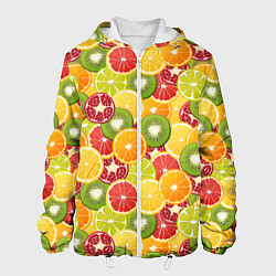 Мужская куртка Фон с экзотическими фруктами