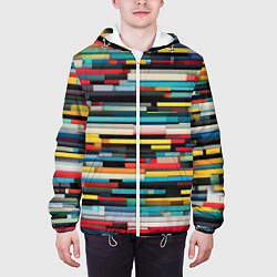 Куртка с капюшоном мужская Настроечная таблицаа, цвет: 3D-белый — фото 2