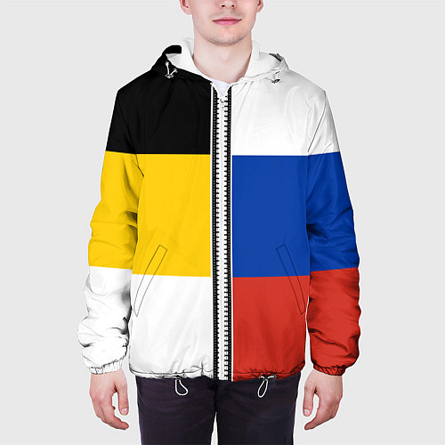 Мужская куртка Россия - патриот / 3D-Белый – фото 3