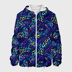 Куртка с капюшоном мужская Abstract vector pattern, цвет: 3D-белый