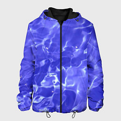 Мужская куртка Синяя вода текстура