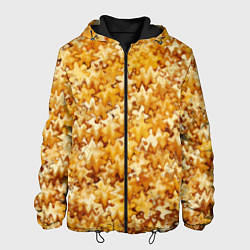 Куртка с капюшоном мужская Кукурузный абстрактный эффект, цвет: 3D-черный