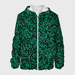 Мужская куртка Абстрактный полосатый зелёный