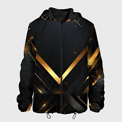 Мужская куртка Gold luxury black abstract