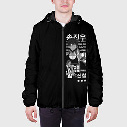 Куртка с капюшоном мужская NoSolo Leveling, цвет: 3D-черный — фото 2