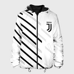 Куртка с капюшоном мужская Juventus sport geometry, цвет: 3D-черный