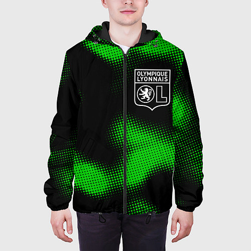 Мужская куртка Lyon sport halftone / 3D-Черный – фото 3